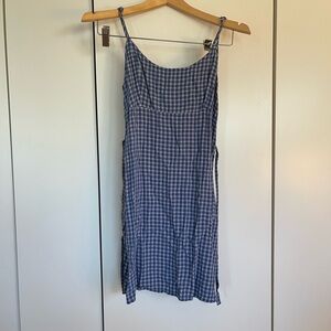 Brandy Melville blue plaid dresss